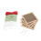 4Pcs Cross Stitch Starter Kit Floral Pattern Embroidery Set Light Green 6