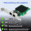 Adaptador Ethernet PCIe para Placa de Rede Gigabit de 2 Portas com Chip I82576, para PC Desktop Windows 10/11 e Linux 4