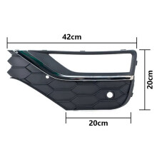 Voor  Amarok 2016-2022 Voorbumper Mistlamp Afdekking Grille Rijlamp Mistlamp Grille Auto-Accessoires