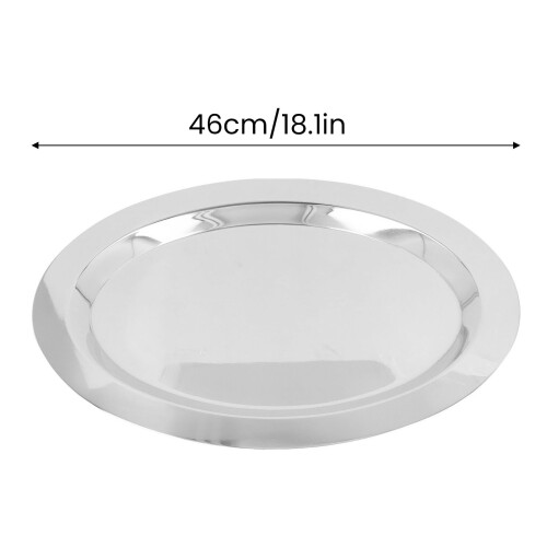 Egg Shape 18.1in Mirror Surface 304 Stainless Steel Serving Platter 1