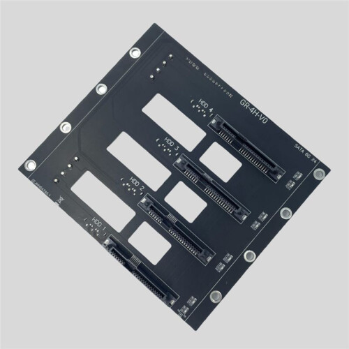 6Gbps SSD HDD SATA5.1 Hårddisk Bakplan Nas Storage Card Server Expansion Board  Till 4-Disk Adapter 2 X 4D 1