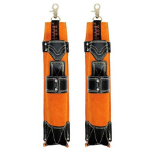 2X Welding Electrode Holder Welding Rod Storage Tube Cowhide Electrode Holder Welding Rod Pouch Welding Rod Waist Bags