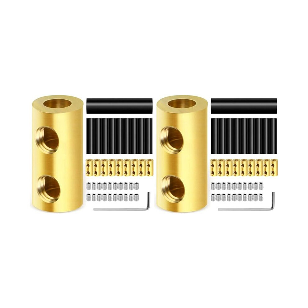 20Pcs 8Awg 60A Quick Wiring Connection Terminal, Wire Connector With Set Screws And Thermoplastic Tube 4712030749595