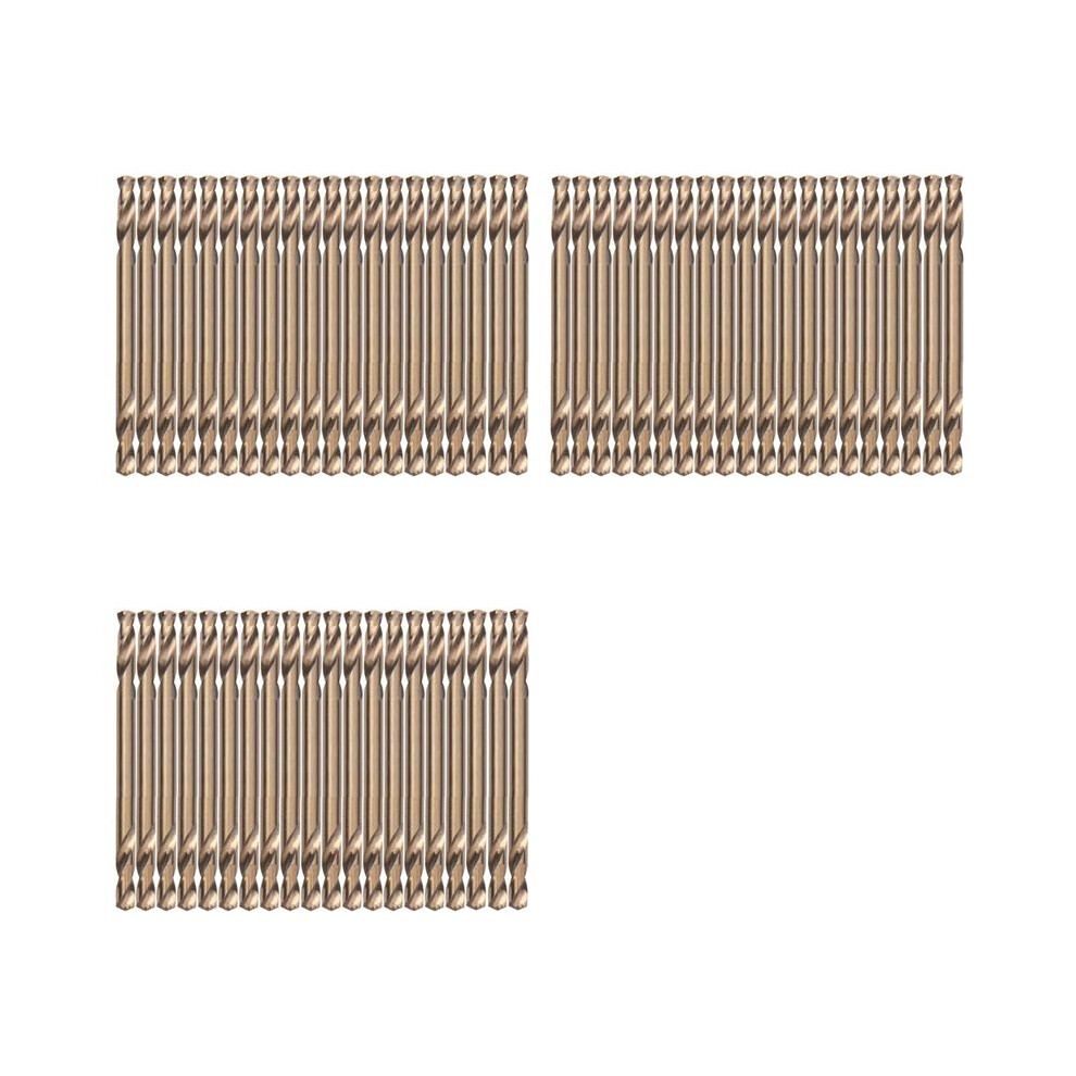 3.2Mm Cobalt Drill Bits(60Pcs),M35 Hssco High Speed Steel Double Ends Stubby Body Twist Drill Bit Set For Hardened Metal 6031643781944