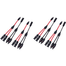 8X Cable de Derivación en y con Conector Solar, Adaptador de Cable Solar Paralelo para Paneles Solares