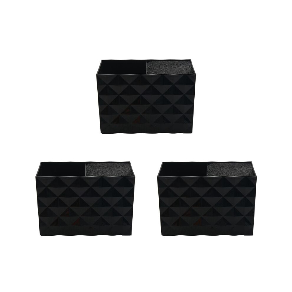 3X Black Professional Salon Shear Holder for Stylist Scissors Rack Holder Case Hair Clips Storage Box