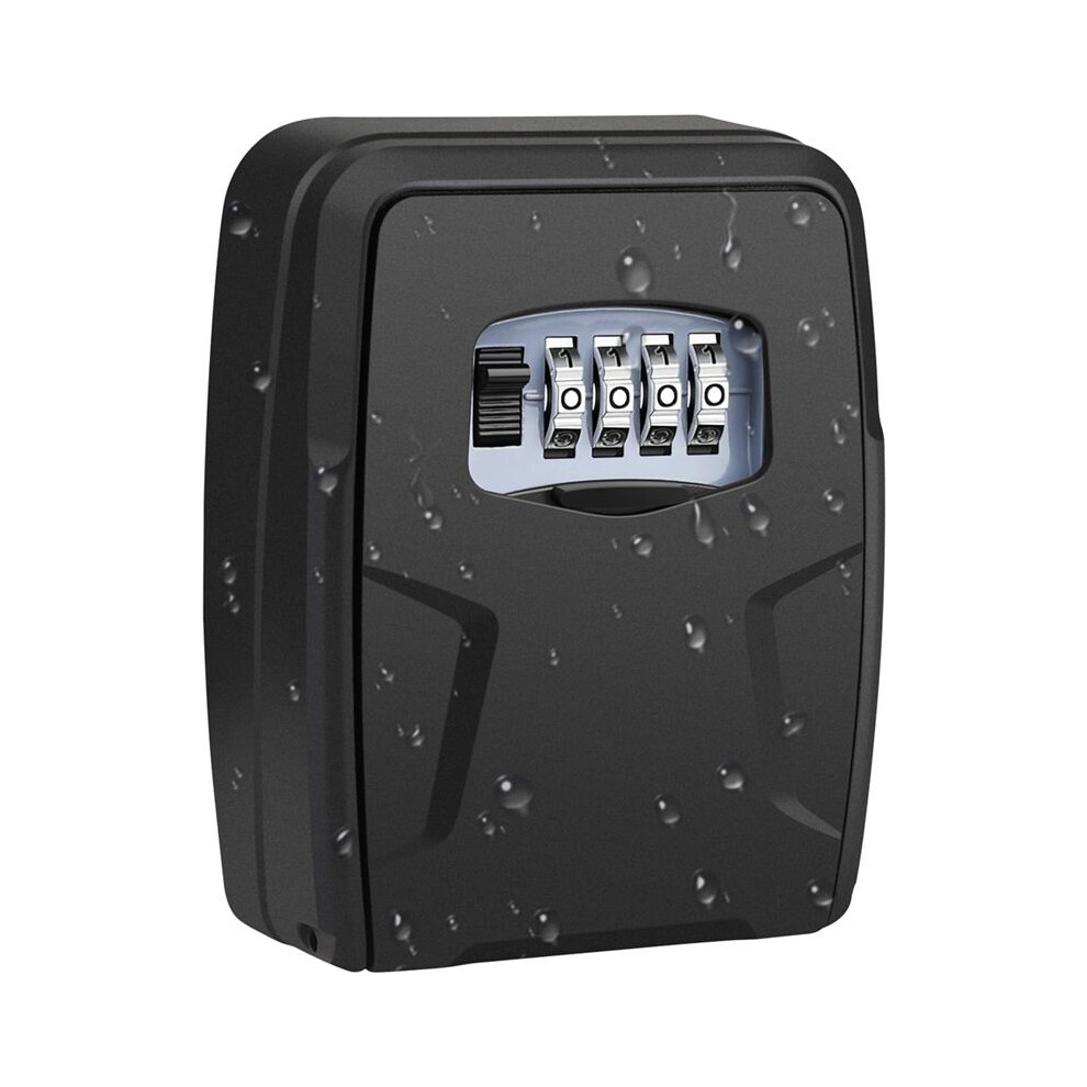 Key Lock Box With Code,Large Lock Box For House Key Portable Lock Box For Keys,4 Digit Combination Key Safe Storage 4711307523326
