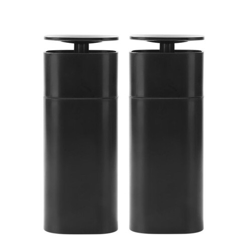 Kitchen Sink Countertop Detergent Distributor Bathroom Pressing Hand Storage Container Soap Container Black