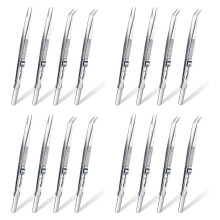16 Pieces Precision Soldering Tweezer ESD Anti-Static Industrial Electronic Tweezers Tool Set for Jewelry Makeing