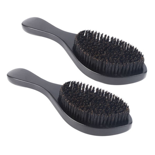2 Pcs Magic-Wave Brush Curved Wave Brush Soft and Wild Boar