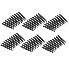 60 St Svart Plastspetshuvud Antistatisk Pincett 12 cm LäNgd