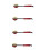 4X Marteau de Massage Rouge et Noir 1
