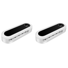 2X Toothbrush Sterilizer,UV Toothbrush Sterilizer and Holder,5 Toothbrush Slots,Cordless Wall Mounted