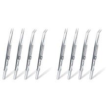 8 Pieces Precision Soldering Tweezer ESD Anti-Static Industrial Electronic Tweezers Tool Set for Jewelry Makeing