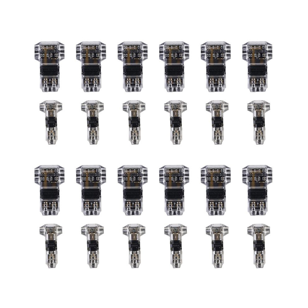 T Tap Wire Connectors For 14-18 Awg Wires, No Wire Stripping 3 Way Wire Connectors Combo,Wire Splice Connectors 24 Pack 6031119689811