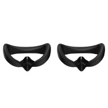 2X Oculare per 4 Sostituzione del Silicone Maschera per Il Viso Custodia Protettiva Maschera Anti-Sudore Accessori per Occhiali VR (Nero)
