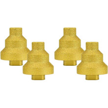 4pcs Diamond Core Drill Bit,20-35-50mm Chamfer Multi-Layer Conical Hole Opener,Diamond Step Drill Bit with Shank M14