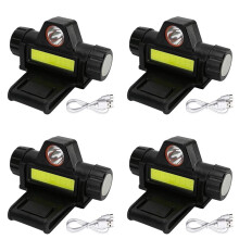 4X Rechargeable Welding Helmet Light Versatile Headlamp Flashlight with Mount Holder, Automatic Dimming