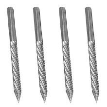 4pcs 1/4In 6Mm High Carbide Steel Burr Bits Tire Reamers Carbide Cutters Rotary Files Reamers Wire Cutter