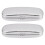 2X Glasses Case, Aluminum Hard Shell Eyeglasses Case Striped Spectacles Box 1