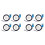Inductive Proximity Sensor SN04-N Normally Open Detection Approach  NPN NO with TL PL SN Bracket (8 Pack) 1