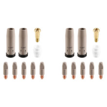 18 Pièces Buse de Protection de Revêtement 24KD Support de Pointe de Buse de Gaz de Torche MIG de 1,0 mm ou Torche de Soudage MIGMAG 24KD
