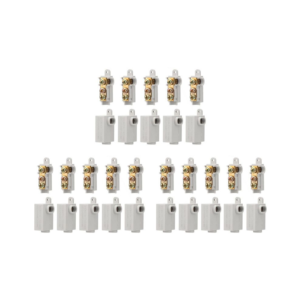 30Pcs 6 Awg Gauge T-Type Wire Connector Nut Kit, 80A Quick Wiring Connection Terminal, Splicing Quick Connector 6034163748565