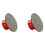 2X M14 Thread 2 Polegadas 50mm Almofadas de Polimento Manual de Diamante Almofadas de Lixa Galvanizadas Disco de Moagem, 400 1