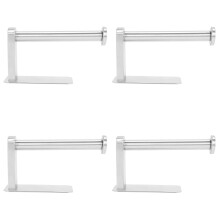 4X Self Adhesive Toilet Paper Holder SUS Stainless Steel No Drilling Bathroom Kitchen Tissue Paper Roll Towel Holder