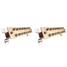 2Stück 5 X 50 X 300 mm Erdungsschiene Aus Verzinntem Kupfer, Potentialausgleichsschiene für Batterien, Erdungsschiene