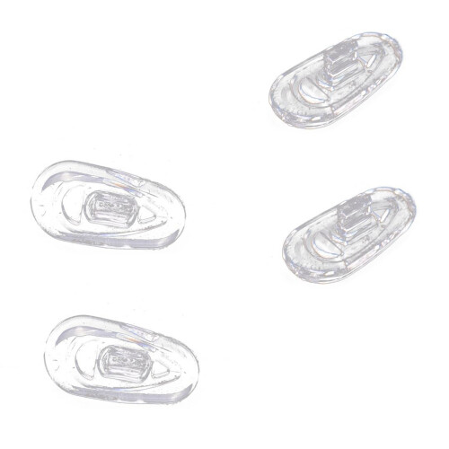 50 Pairs Silicone Eyeglass Nose Pads Oval Push