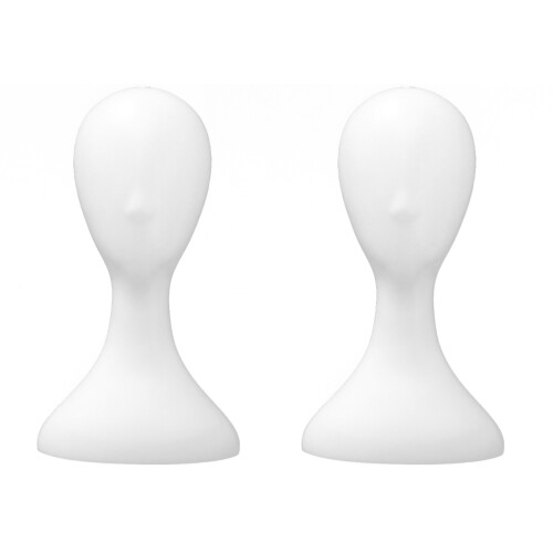 2X Lady High Plastic  Wig  Female Model  White