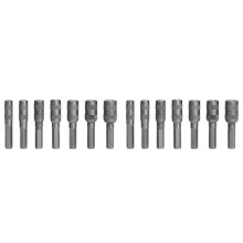 2 Set 2.5mm-5.5mm 6 Points Hex Socket H4 Hexagon Shank Nut Driver Part Metric Driver Drill Bit for Car Repairing