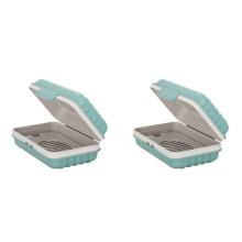 2X Soap Holder, Soap Dish, Bar Soap Holder for Shower, Travel Soap Case with Lid for Gym, Travel Soap Box