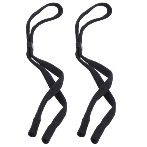 2X Ajustable Correa para Gafas Negro