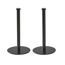 2X Desktop Roll Paper Holder Kitchen Vertical Paper Holder Stainless Steel Paper Towel Holder Black
