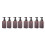 8 Pack Foaming Soap Dispenser 15Oz Refillable Foam Liquid Hand Soap Empty Plastic Pump Bottle Container - Brown 450Ml 1