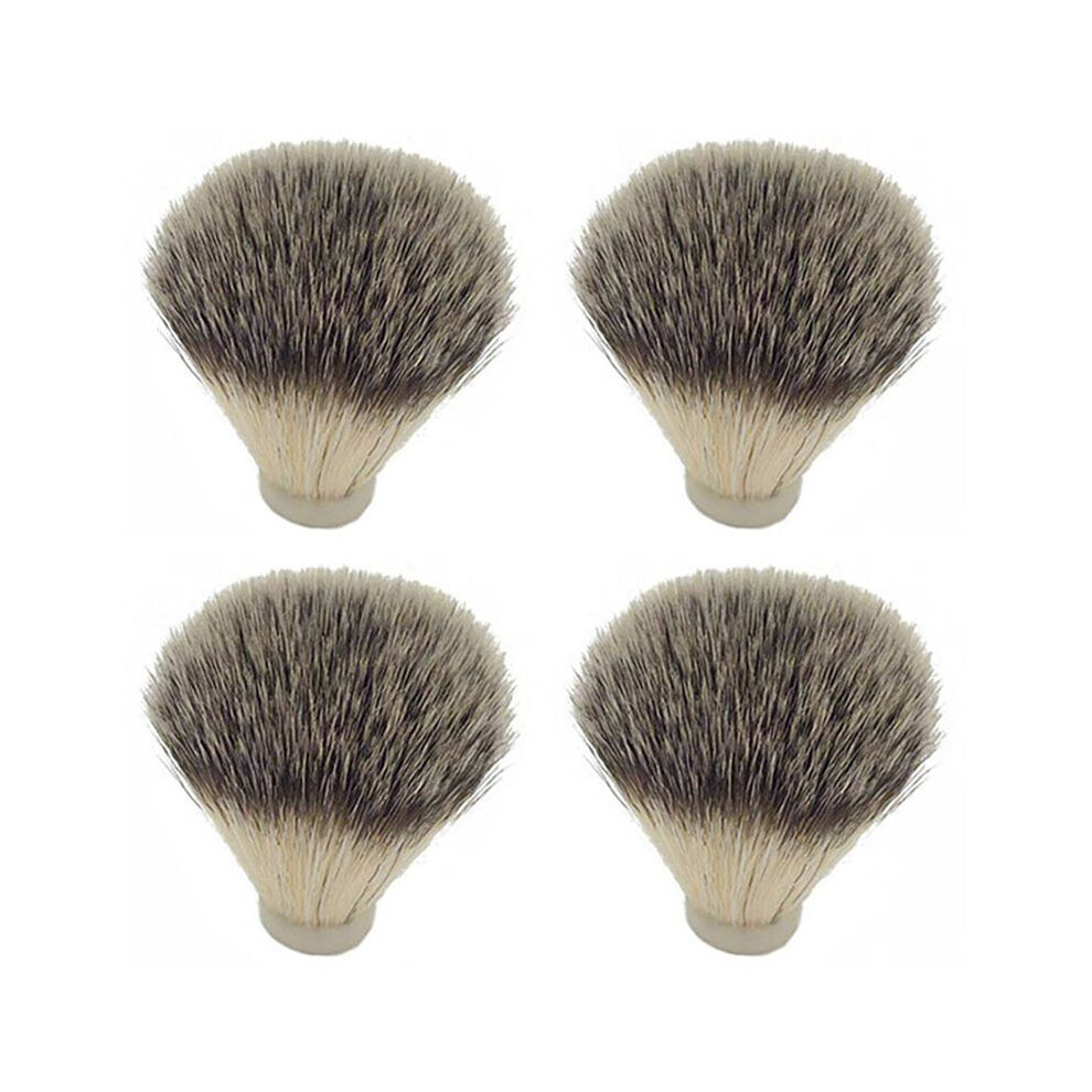 4 Pcs Badger Hair Nylon Shaving Brush Knot for Men Salon Hair Removal Cutting Dust Men Facial Beard Cleaning Appliance