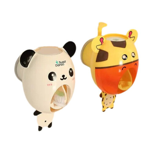 Cute Cartoon Toothpaste Dispenser, Automatic Press, Wall Mount, Dental Tooth Paste Squeezer Tubes, Children, Kid