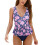 Μαγιό για γυναίκες δύο τεμαχίων Tankini Plus Size Σουτιέν με έλεγχο κοιλιάς, χωρίς ραφές, 1
