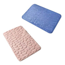 Alfombra de Terciopelo con Relieve de Espuma Viscoelástica, 2 Piezas, para Baño, Sala de Estar, Antideslizante, Adoquinada, para el Hogar.