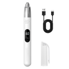 USB Charging Men'S Electric Nose Hair Trimmer - Portable Nose and Facial Hair Remover for Personal Hygiene