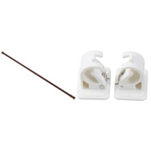 1x Extendable Telescopic Spring Loaded Rods,70-120cm & 2x Self Adhesive Hooks Rod Bracket Towel Curtain Bracket
