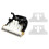 2 Pcs Ceramic Cutter Blade Replacement Electric Hair Clipper Trimmer, Black & White 1