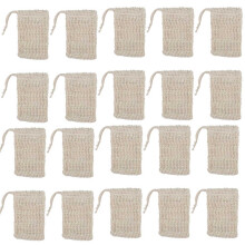 20 Packungen Natuerlichem Sisal Seifen Beutel Peeling Zum Schutz Der Seifen Schutz Beutel Halter