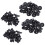 60 pieces Plastic Parts 8 mm Black Hole Bumper Rivet Clip Closure 1