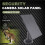 12V/1A 6V/2A Solar Panel Micro-USB+Type-C Outdoor Solar Cells Charger Solar Panels for Security Camera Home Light System 5