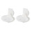 2X Double Soap Dish Strong Suction Soap Holder Cup Tray for Shower Bathroom (White) 1