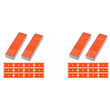 Lâminas de Barbear de Plástico 400 PCS Lâminas de Barbear de Borda Dupla para Remover Decalques Adesivos Etiqueta Adesiva e Limpeza de Vidro