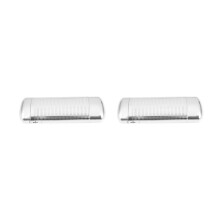 2X Eyeglass Cases Women Hard Glasses Case Men Aluminum Spectacle Case Lined for Reading Glasses and Small Sized Frame